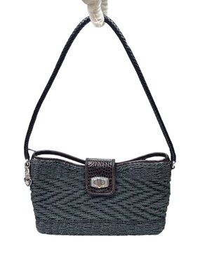 Brighton Wendy Style Woven Shoulder Bag - 12” x 7” x 3”